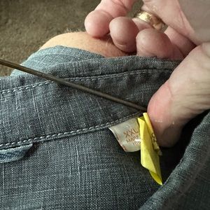 Worn XXL black Tommy Bahama relax linen long sleeve